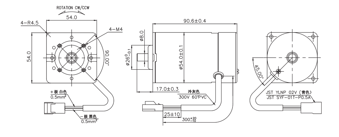 OT-RK-3632PH-4030-105.5有刷电机_按摩器电机_娃娃机马达_按摩椅电机-万至达电机