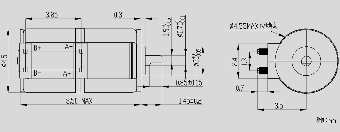 OT-SM4.4步进电机_4mm微型步进电机_镜头马达-万至达电机