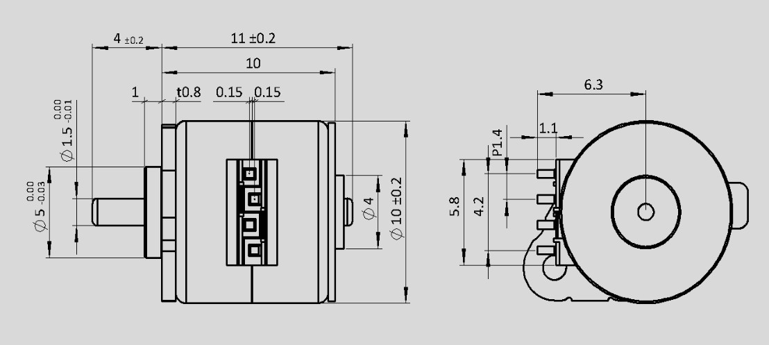 10mm微型步进电机_打印机电机_光学变焦镜头电机-万至达电机